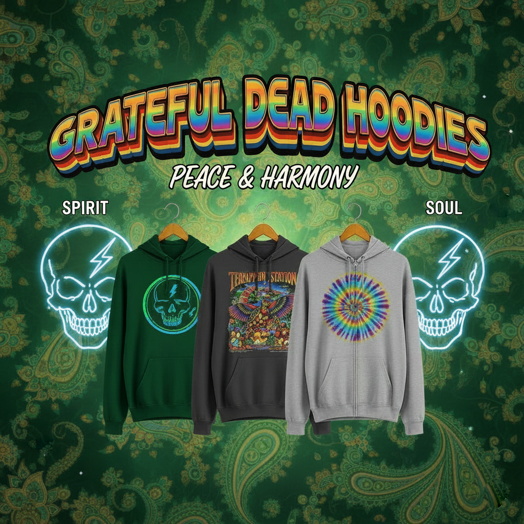 Grateful Dead Hoodies Collection – Tie-Dye, Dancing Bears, Steal Your Face