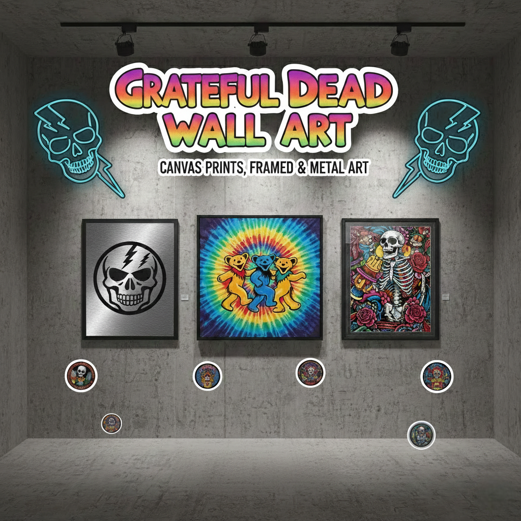 Grateful Dead Wall Art Collection – Canvas Prints, Metal Art, Steal Your Face, Dancing Bears